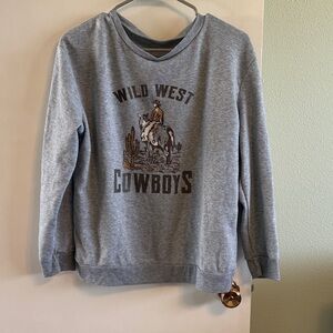 Gray Wild West Cowboys Sweatshirt